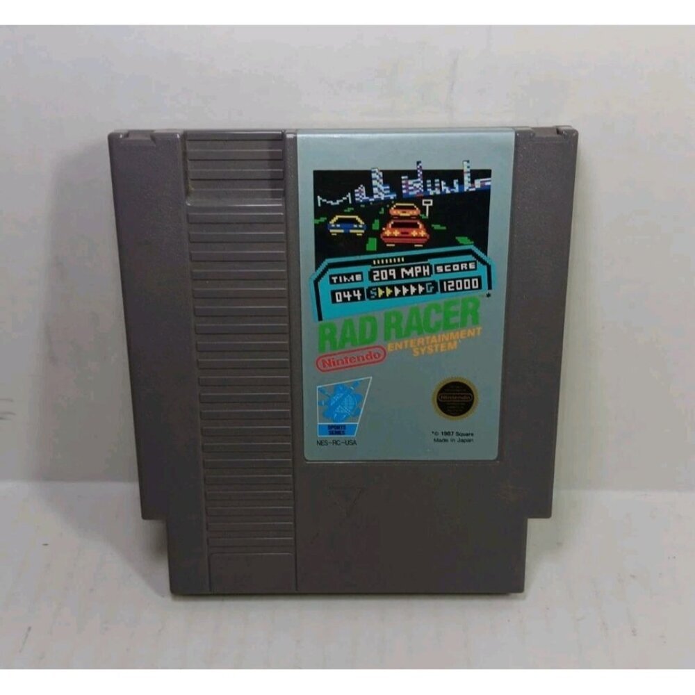 Rad Racer ORIGINAL Nintendo NES Racing Game